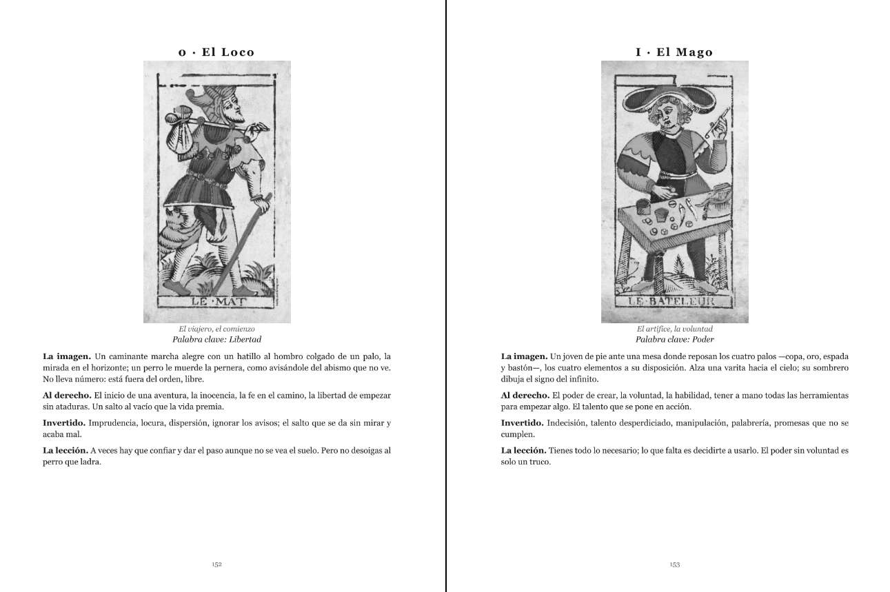Páginas 152 y 153: El Loco y El Mago